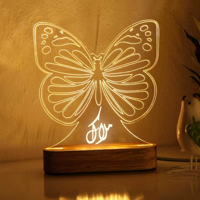 Veilleuse Butterfy personnalisée